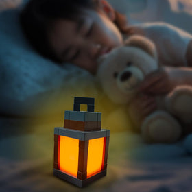 LIKEGOR Pixelated Lantern wall-mount option adds decorative lighting and space-saving illumination.