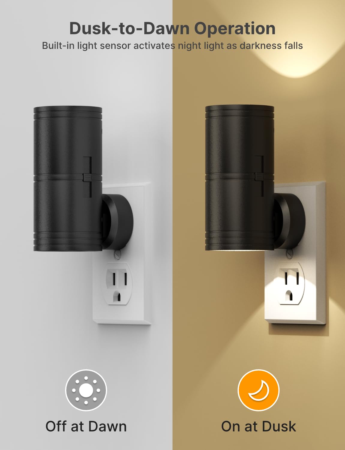 Likelgn night light with adjustable brightness for customizable ambiance.