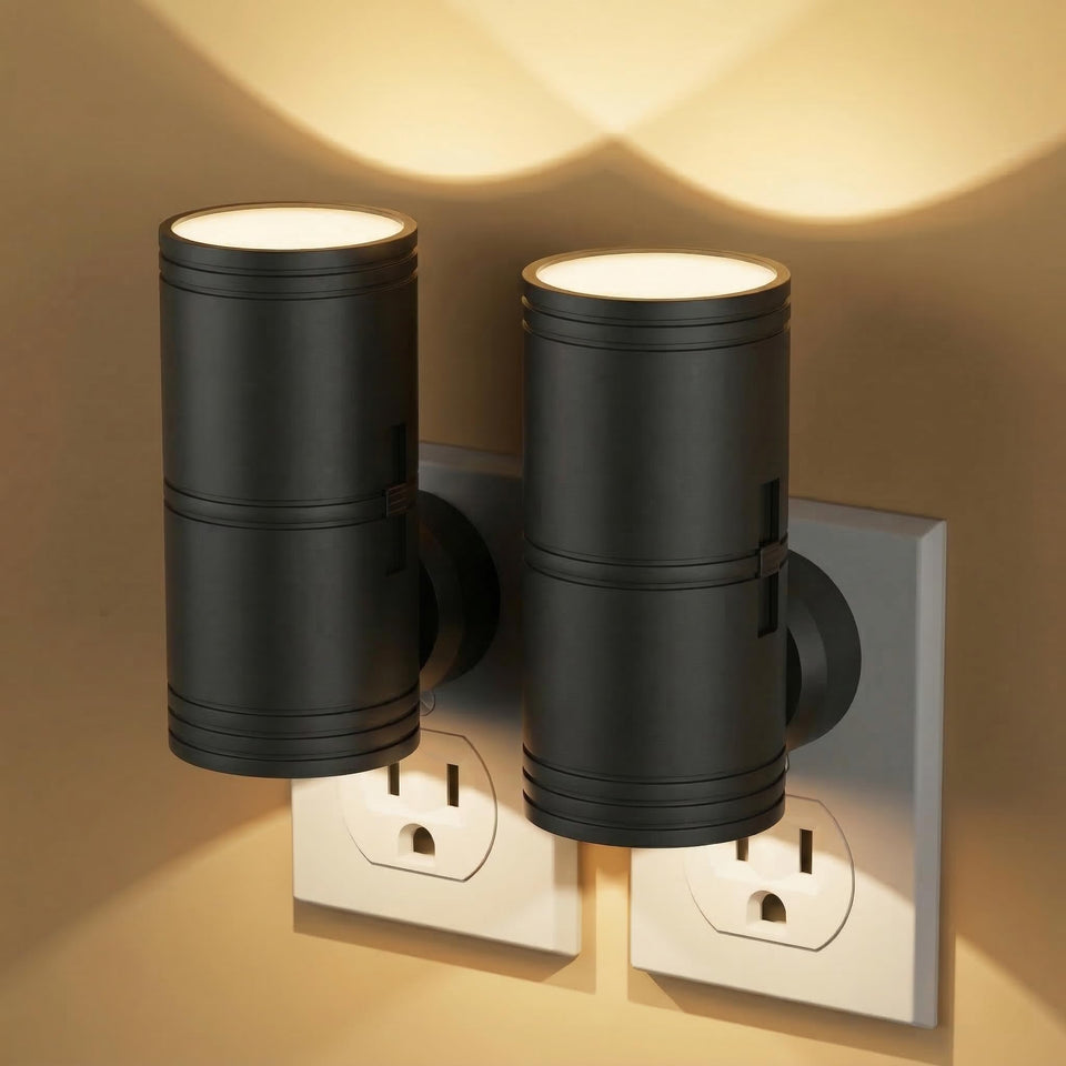 Likelgn night light with dusk to dawn sensor for hands-free hallway guidance