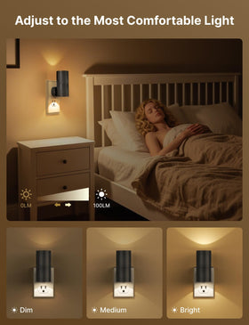 Likelgn night light emits a warm 3000K glow for night visibility.