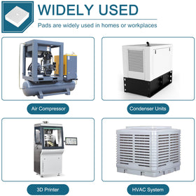 LikeLion pad installed on air compressor for vibration reduction