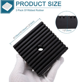 LikeLion anti-vibration pad 4x4x1 side view in use with equipment