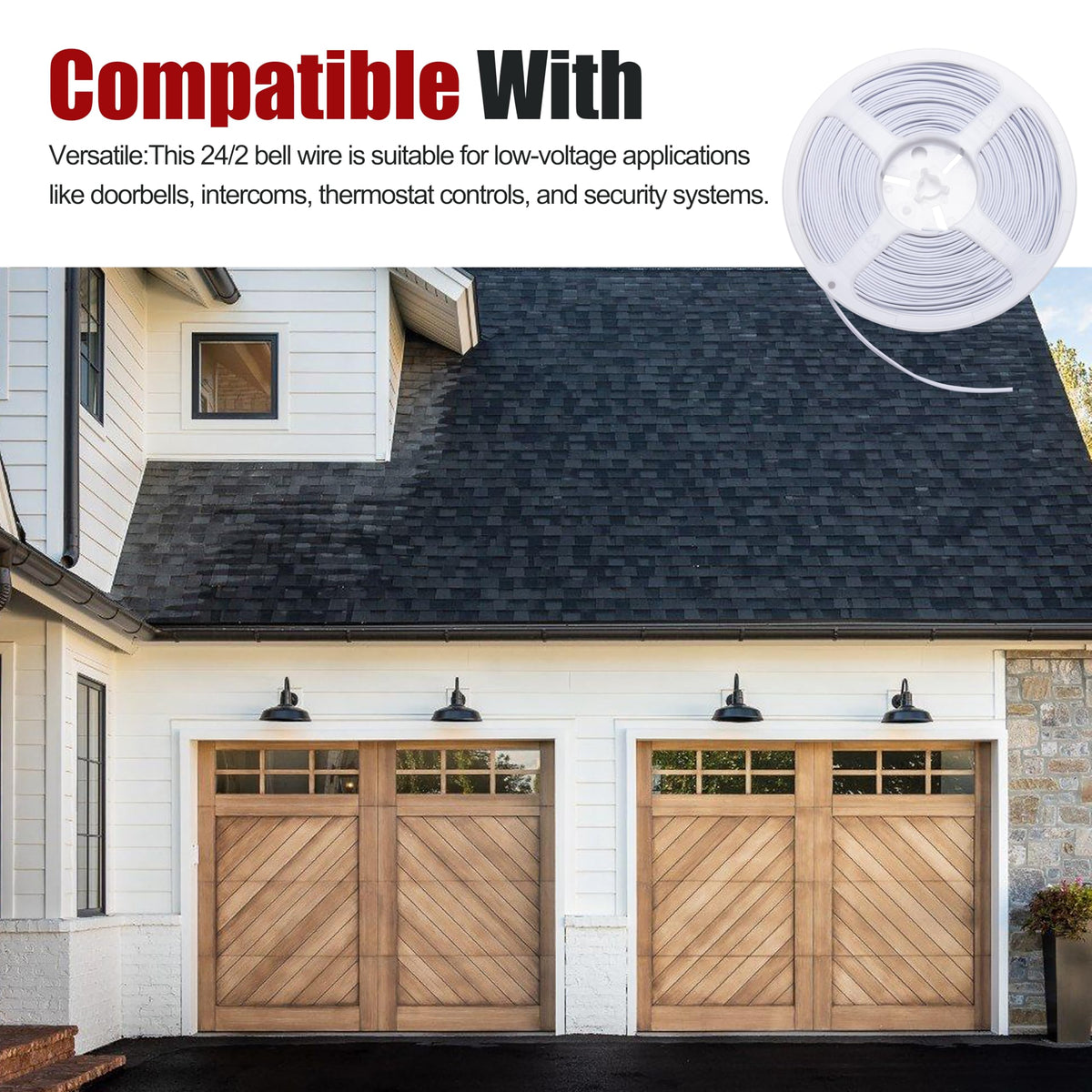 LikeLion bell wire for sensor switches supports reliable garage door control
