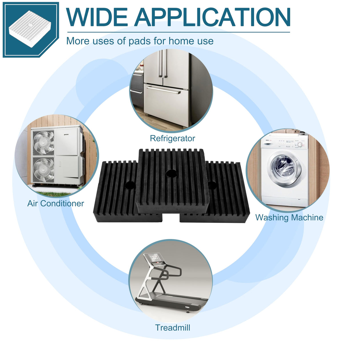LikeLion pad in equipment setup reduces noise and movement