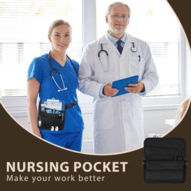 Likesing server apron model wear demonstrates a professional look and practical design.