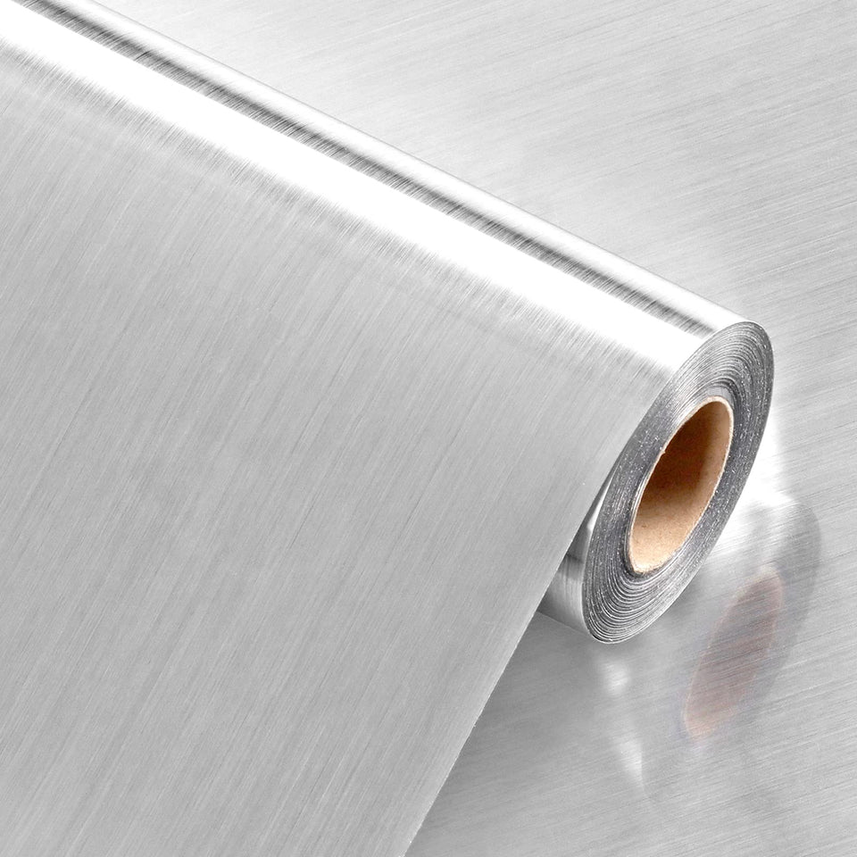 LIKILIKI stainless steel peel-and-stick wallpaper for a durable kitchen backsplash