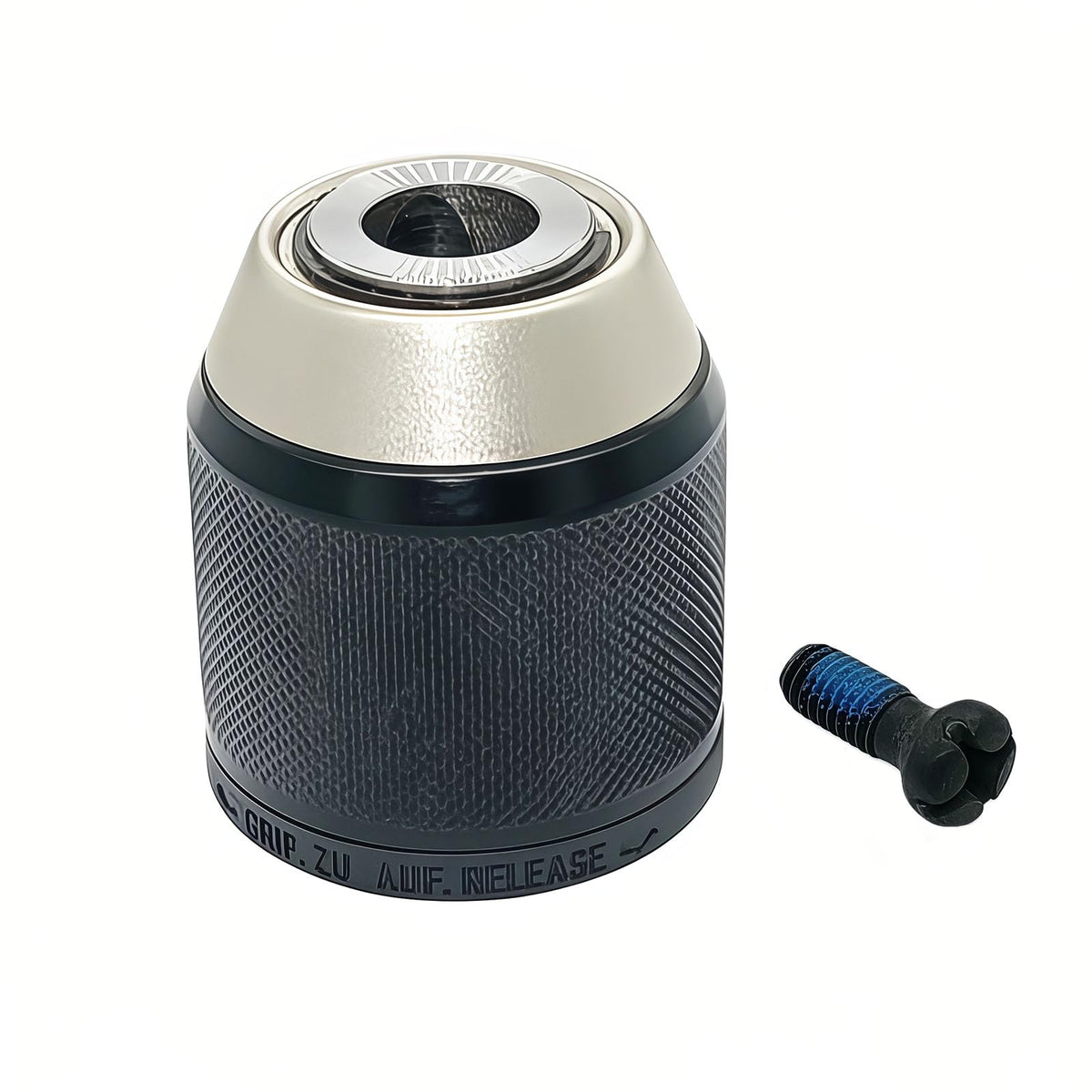 LIKI NMAKA keyless chuck close-up for Milwaukee 42-66-2608, smooth bit changes