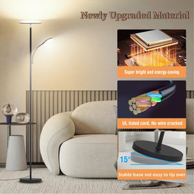 Lilaiaro floor lamp color temperature adjustable from warm to cool.