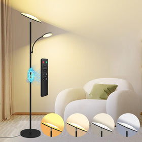 Lilaiaro floor lamp top light ambient for even room illumination.