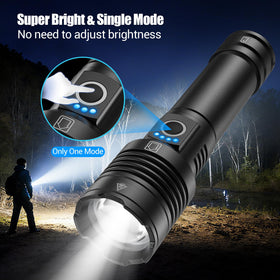 Limalnicy flashlight 30W LED with 100000 lumens for wide-area lighting