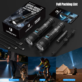 Limalnicy flashlight package includes cables and mini flashlight