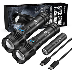 Limalnicy rechargeable flashlight 2-pack for home and outdoor use