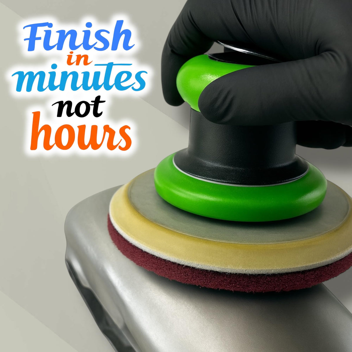 LiME LiNE red hook-and-loop discs delivering smooth finishes