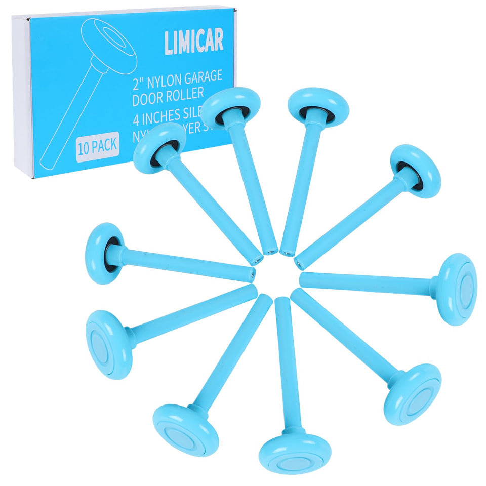 LIMICAR nylon roller with quiet wheels for smoother garage door operation.