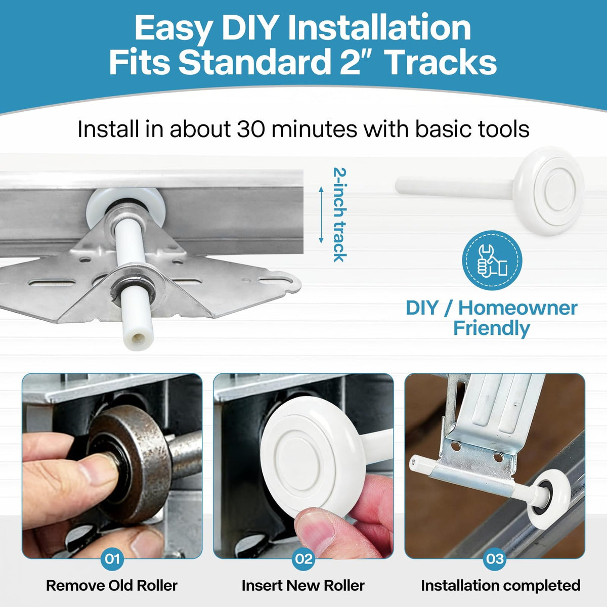 LIMICAR top brackets install easily, guiding smooth lift for residential doors.