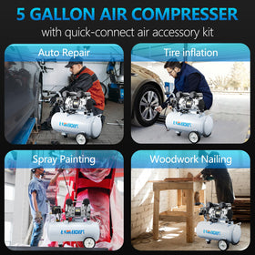 Limodot 25 ft PVC air hose keeps tools within reach