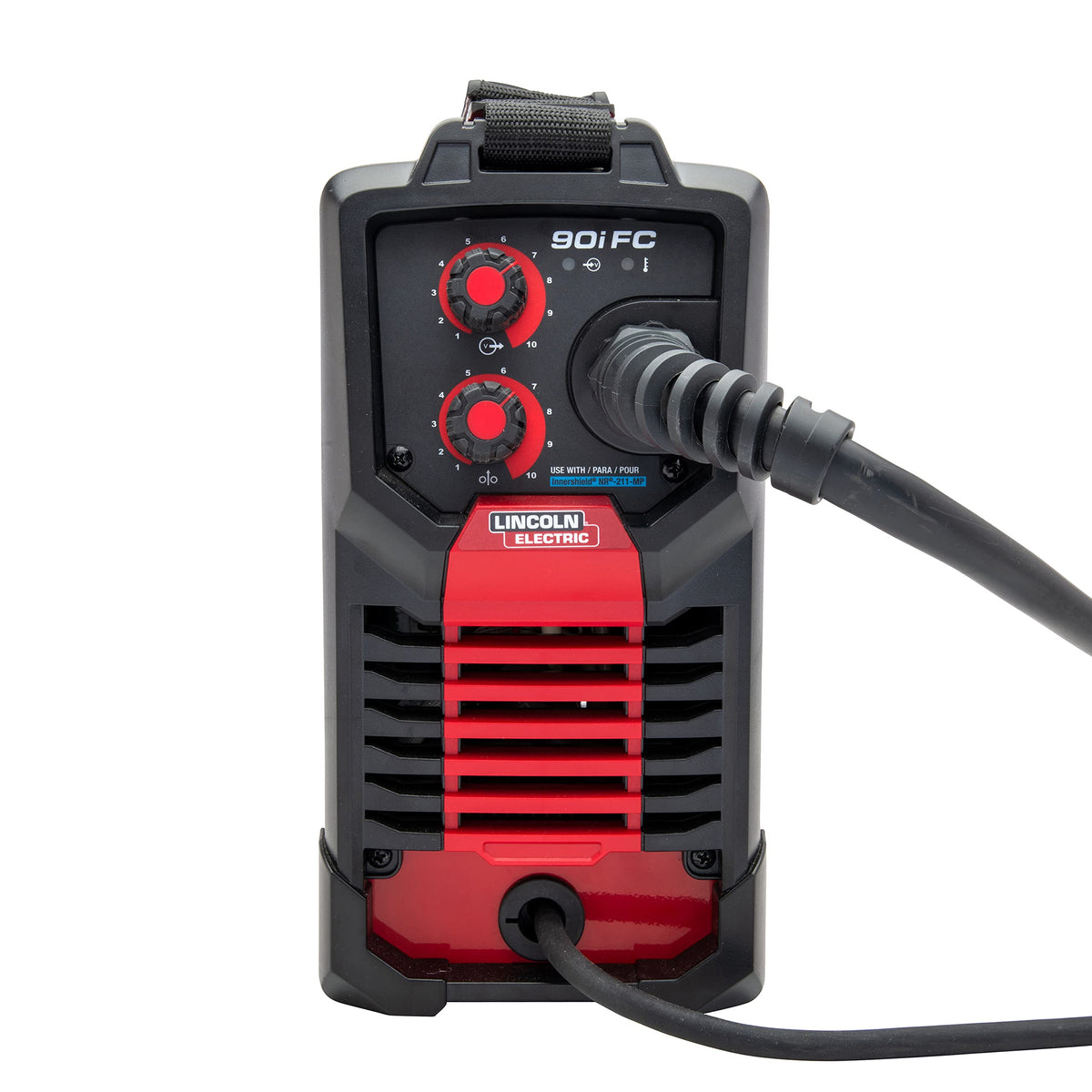 Lincoln Electric 90i FC shown in portable 120V setup.