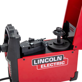 Lincoln Electric 90i FC with shoulder strap for mobility.