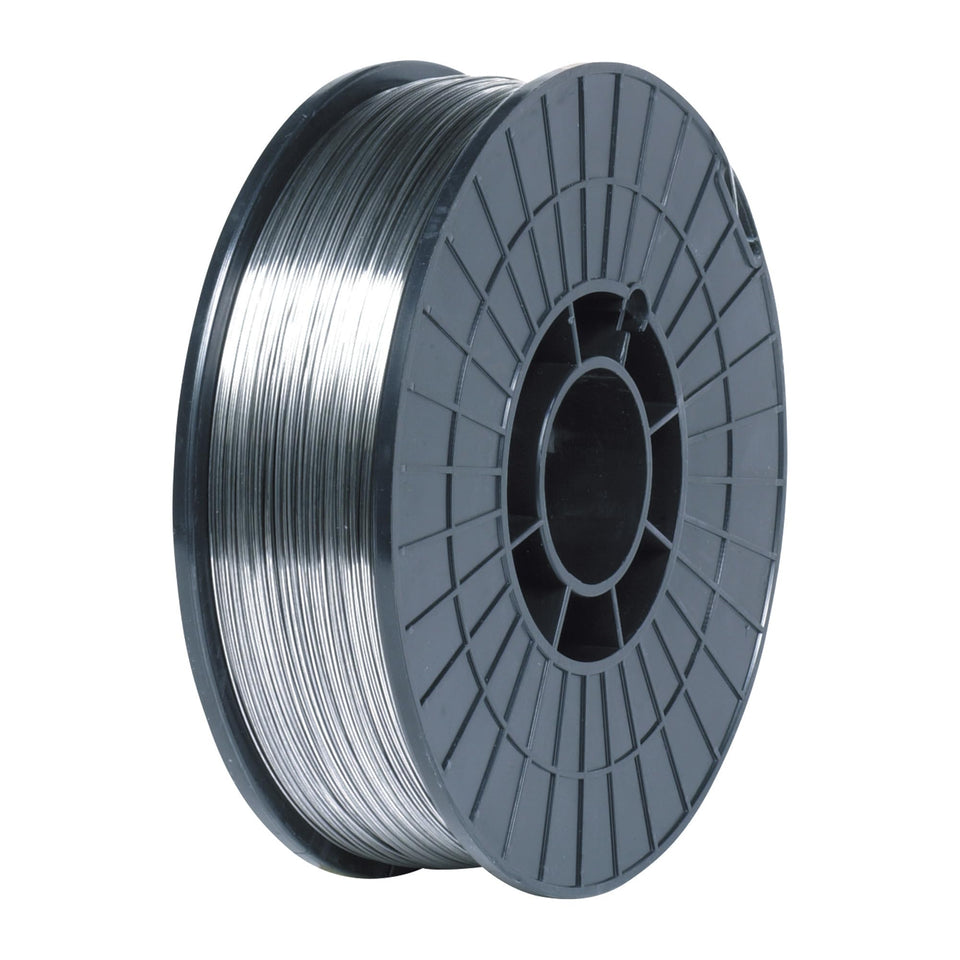 Lincoln Electric ED016354 spool side close-up for flux-core MIG welding efficiency