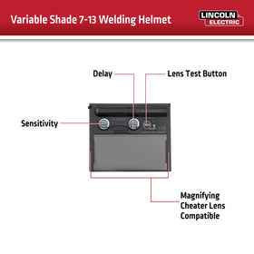 Lincoln Electric K4983-1 ANSI Z87.1 safety rating provides reliable protection.