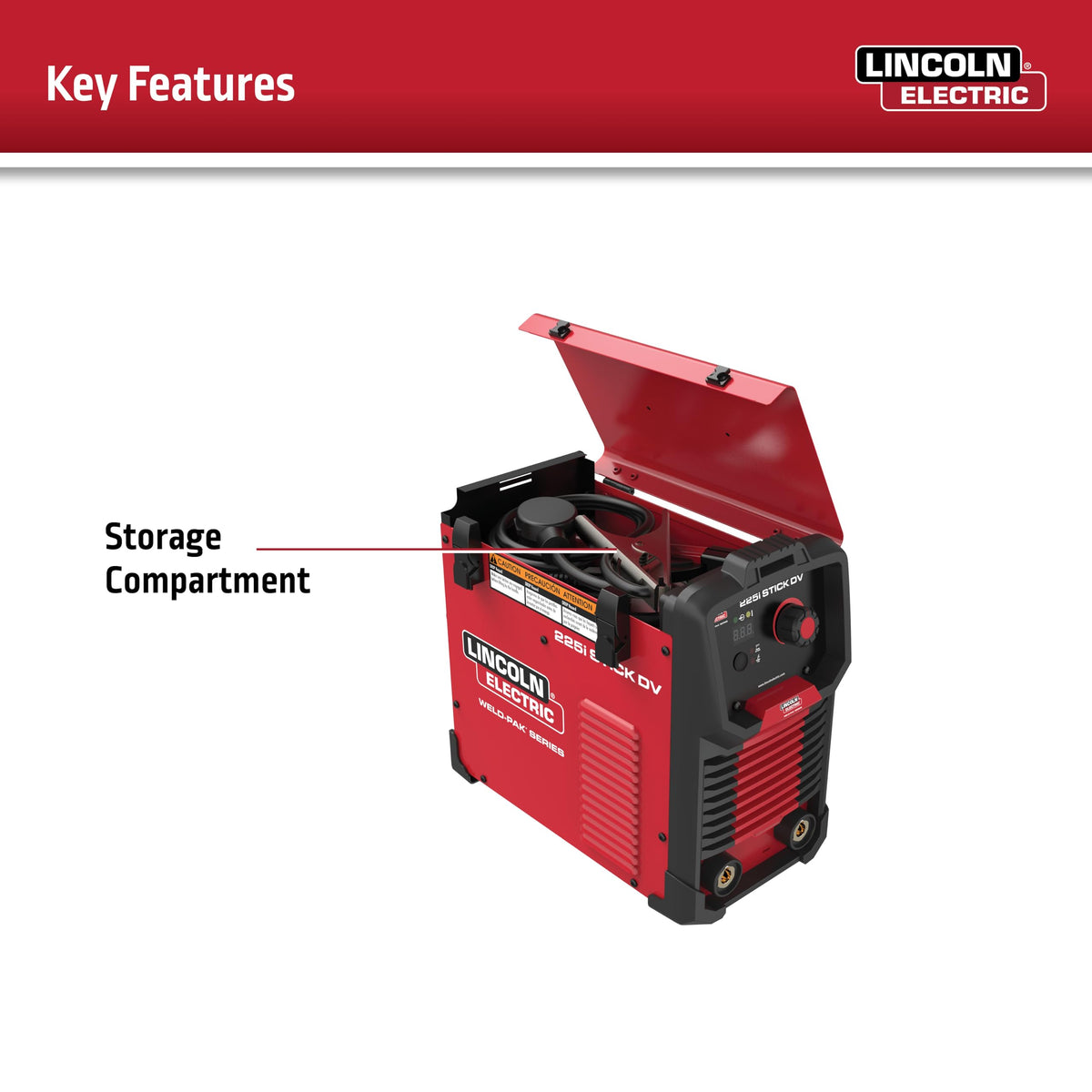 Complete accessory kit included for immediate use with Weld-Pak 225i