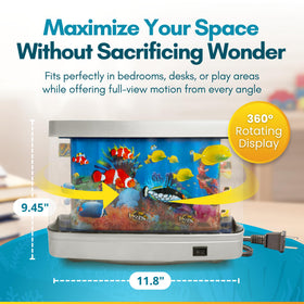 Linda's Essentials plug-in aquarium decor adds instant, maintenance-free ambiance