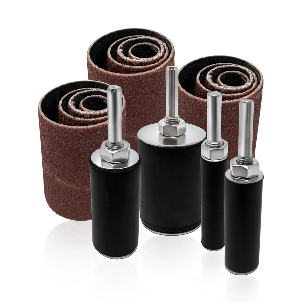 LINE10 Tools 16pk sanding drum sleeves set smooths wood edges and contours.