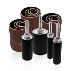 LINE10 Tools 16pk sanding drum sleeves set smooths wood edges and contours.
