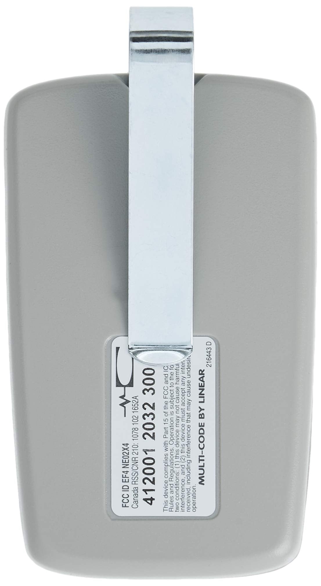 Linear MCS412001 encoding switches show two 10 position codes for customization