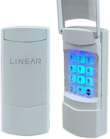 Linear NMTK wall-mounted keypad with backlight for easy nighttime access