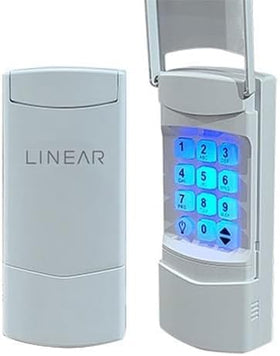 Linear NMTK wall-mounted keypad with backlight for easy nighttime access