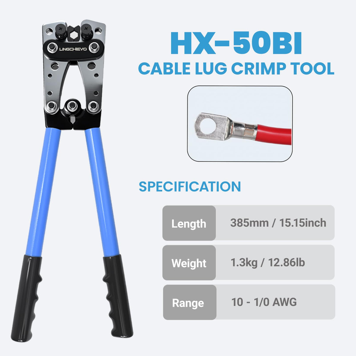 LingChievo crimp tool rotating dies demonstrate precise alignment for secure crimps