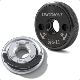 LINGIGAOUT flange nuts 2-pack with quick-release for tool-free, faster changes.