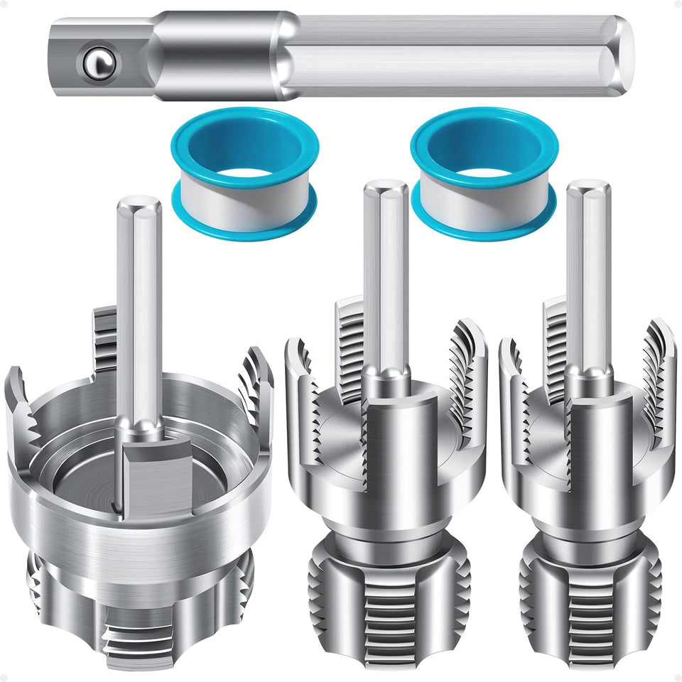 Lingigaout threading tool close-up shows clean threads for secure joints
