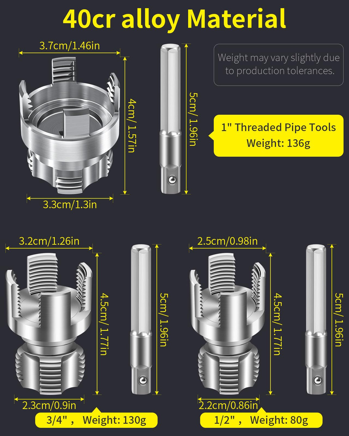 Lingigaout threading tool attached to drill demonstrates faster threading setup