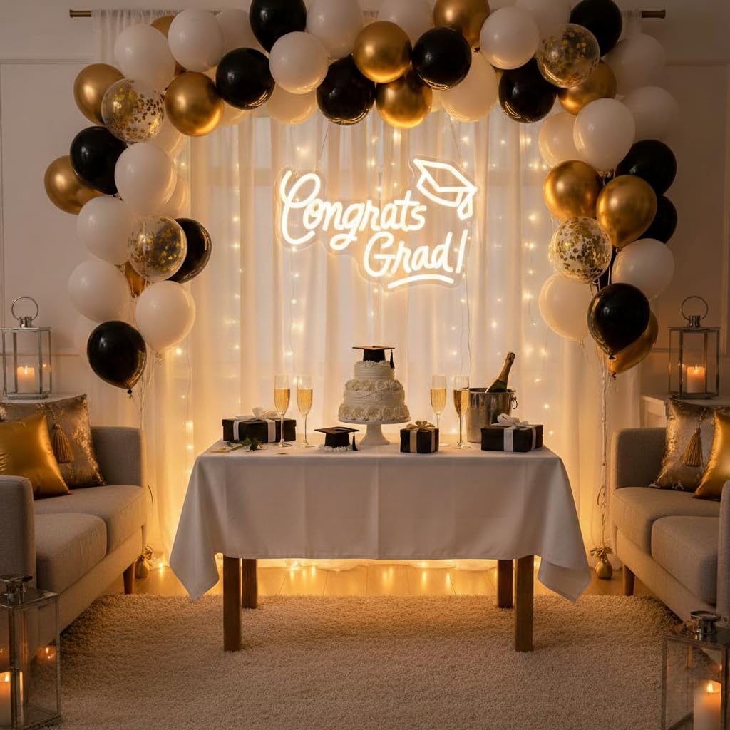 Lingqiang graduation party backdrop adds charm to photos and celebrations