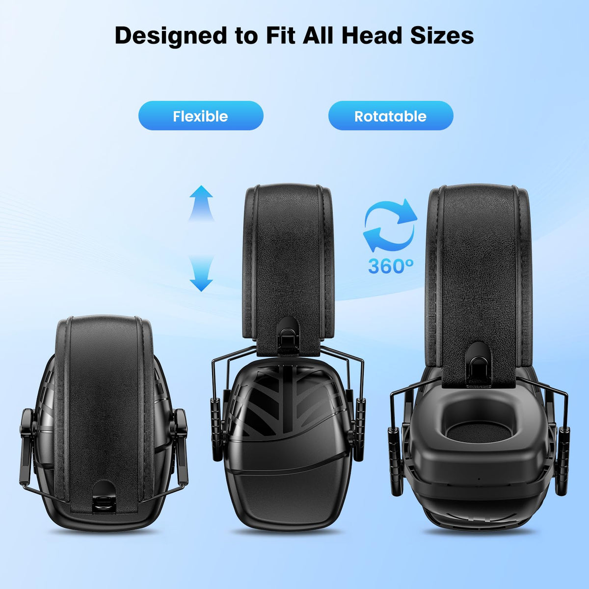 Adjustable headband on Link Dream ear protection for secure fit