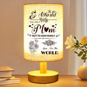 Linkax mother’s day table lamp with fabric shade offering warm ambient light for mom