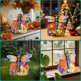 Linkax outdoor dragonfly light on balcony withstands weather