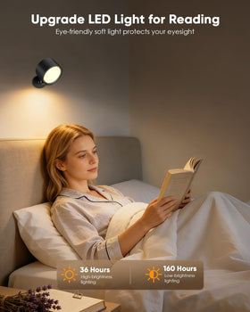 LINKEGO rechargeable LED wall lights use USB-C charging for cordless convenience.