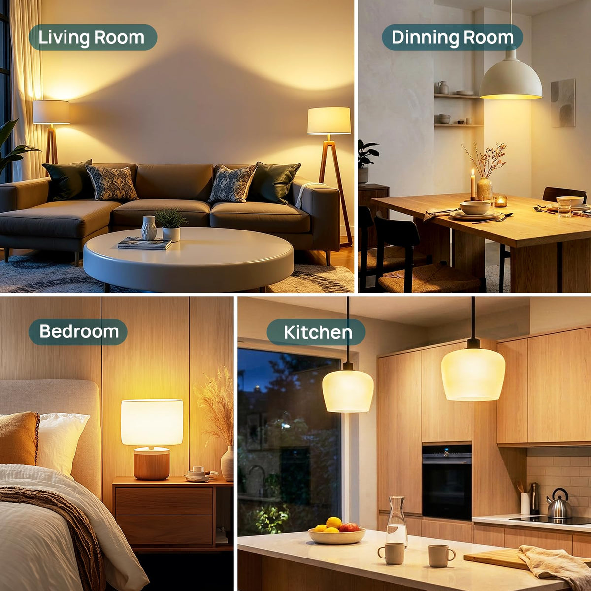 Linkind A19 suitable for enclosed fixtures and steady light