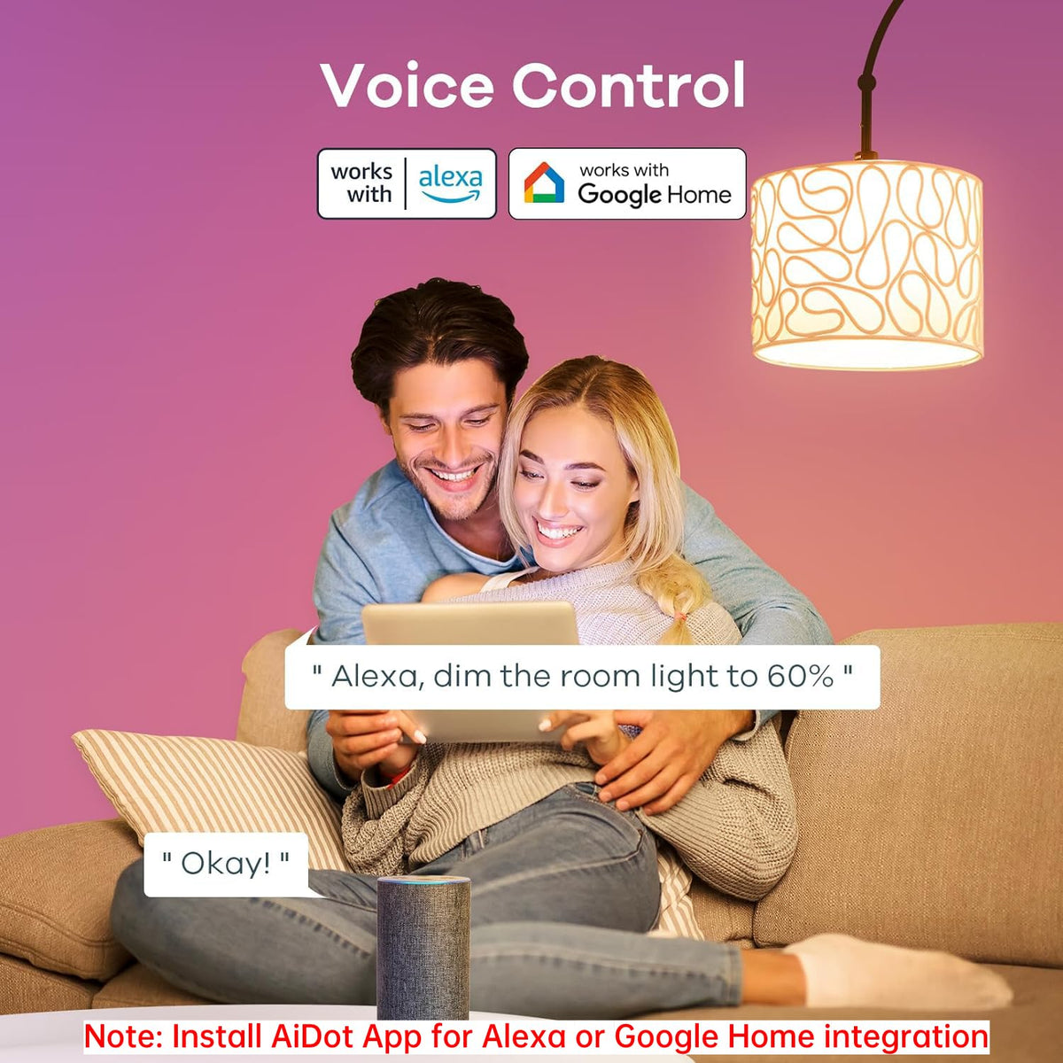 Linkind A19 E26 smart bulbs for standard fixtures and smart home setup.