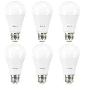 Linkind A19 LED bulb in 2700K soft white for warm living room ambience.