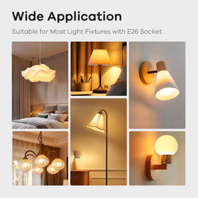 Six-pack of Linkind A19 bulbs for easy replacement.