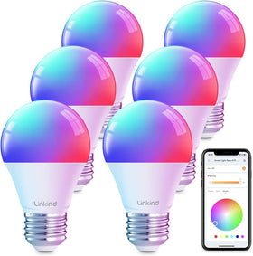 Linkind smart bulb with Alexa compatibility for hands-free control.