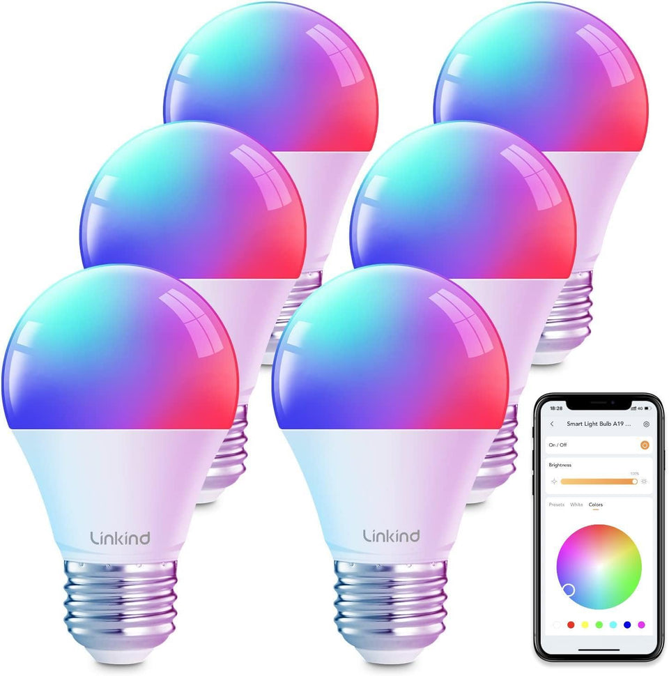 Linkind smart bulb with Alexa compatibility for hands-free control.