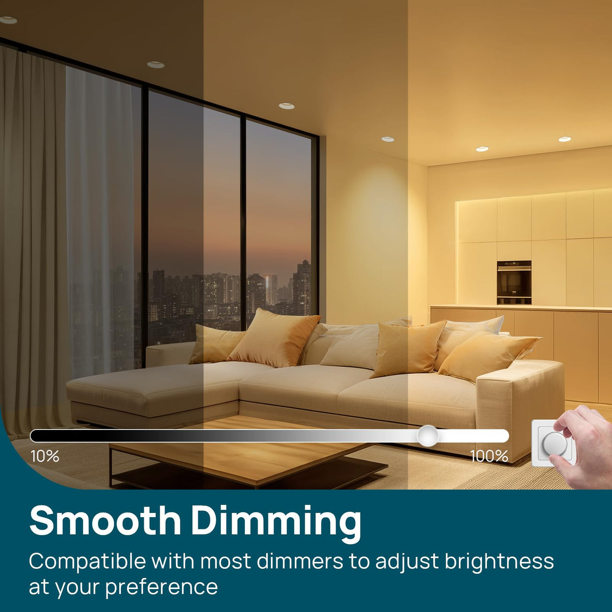 Linkind BR30 bulb energy saving reduces power usage.