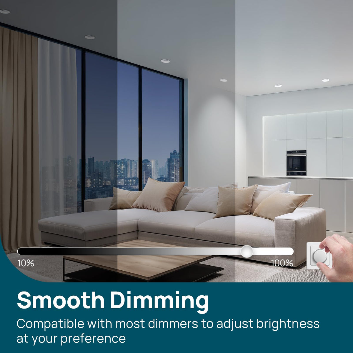 Linkind BR30 LED flood bulb 850 lumens for bright visibility