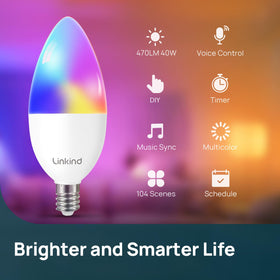 Linkind color spectrum 16 million colors enables mood setting for events.