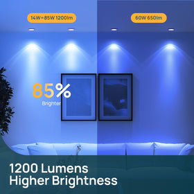 Linkind Matter BR30 RGBW bulb for color-changing ambience